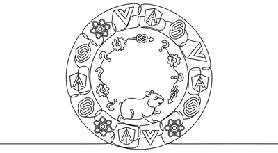Illustration of a hamster wheel representing the endless cycle of JavaScript framework migrations